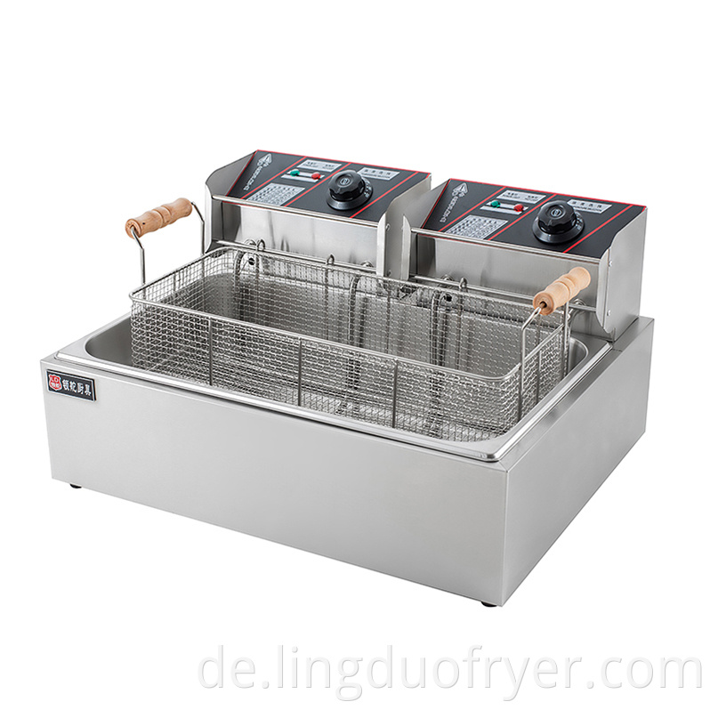 Single Basket Electric Fryer Right